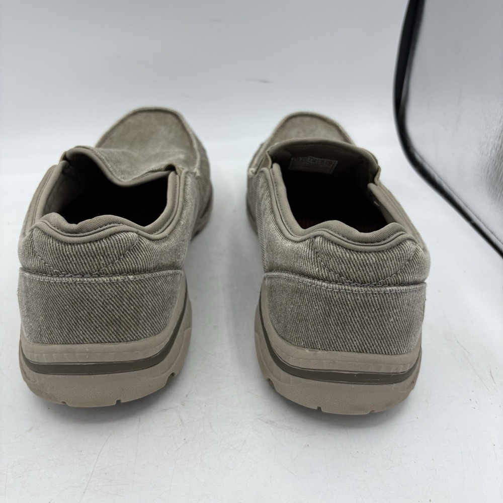 Skechers Shoes Mens Size 12 Relaxed Fit Creston Moseco Slip On Taupe - Picture 6 of 10